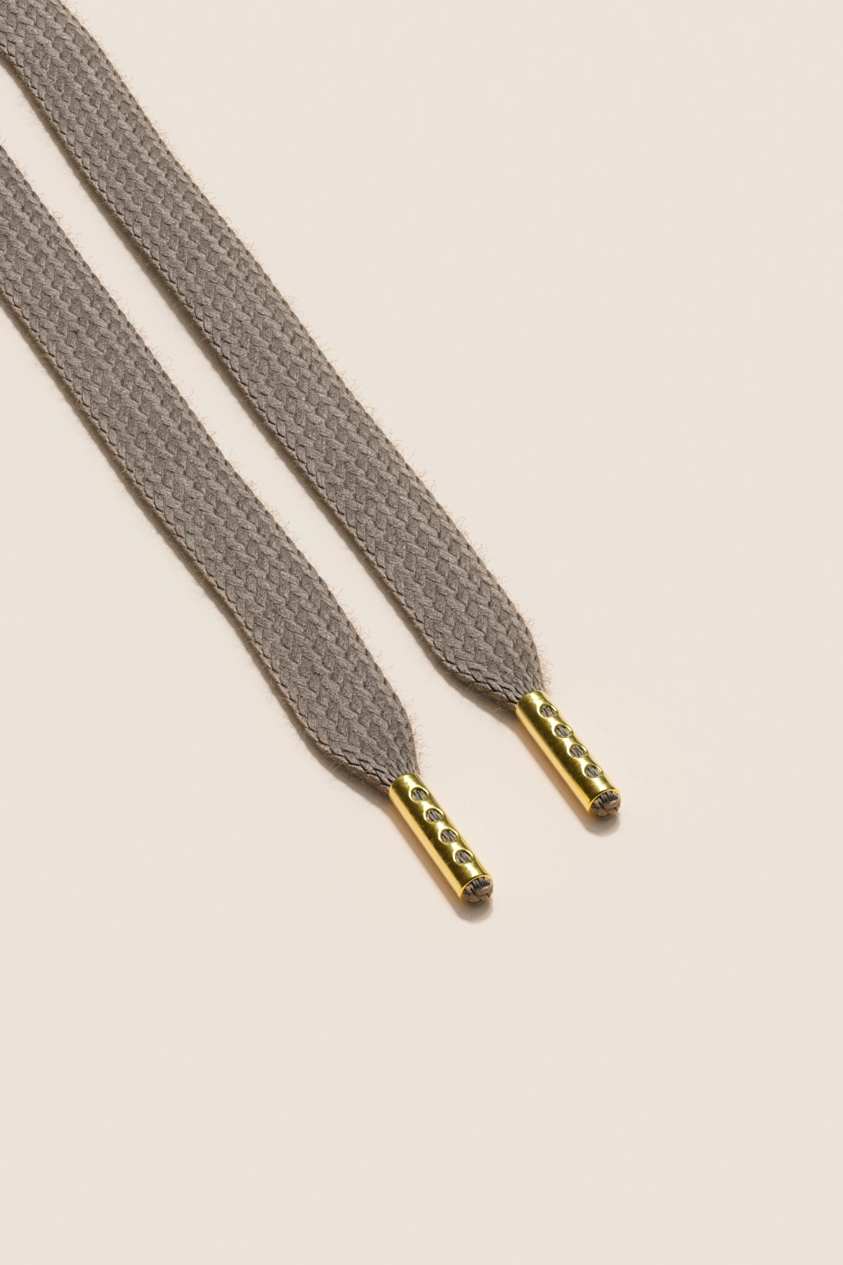 Senkels Graphite Grey Sneaker Shoelaces with Gold Aglets