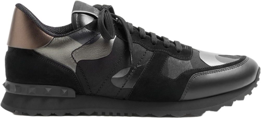 Valentino Rockrunner Camouflage Noir Sneaker